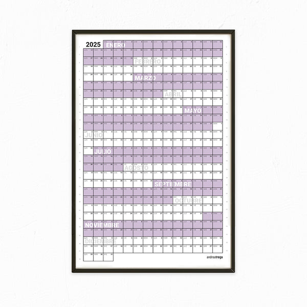 Calendario 2025 Vertical