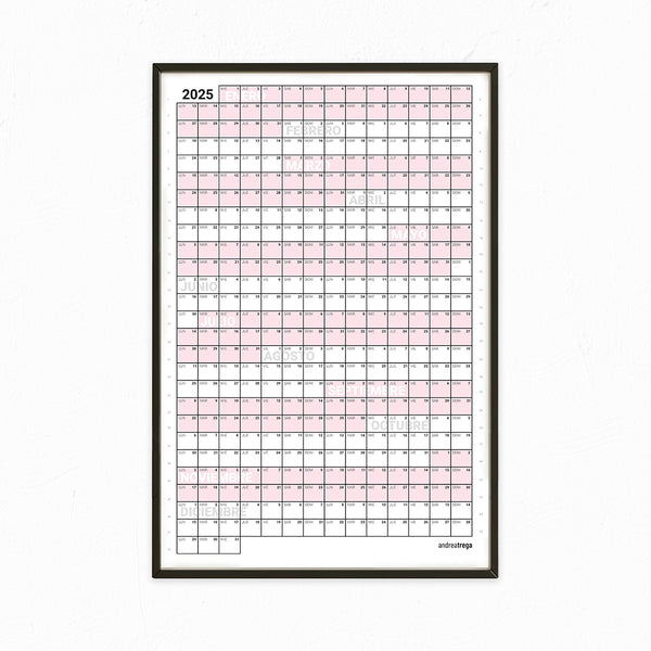 Calendario 2025 Vertical