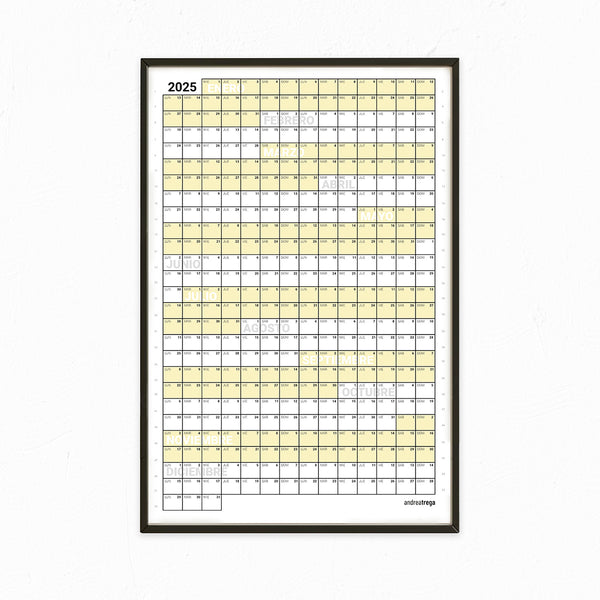 Calendario 2025 Vertical