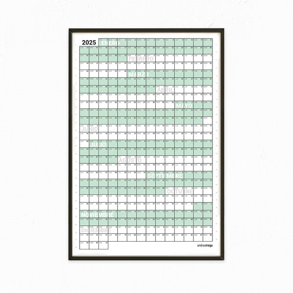 Calendario 2025 Vertical