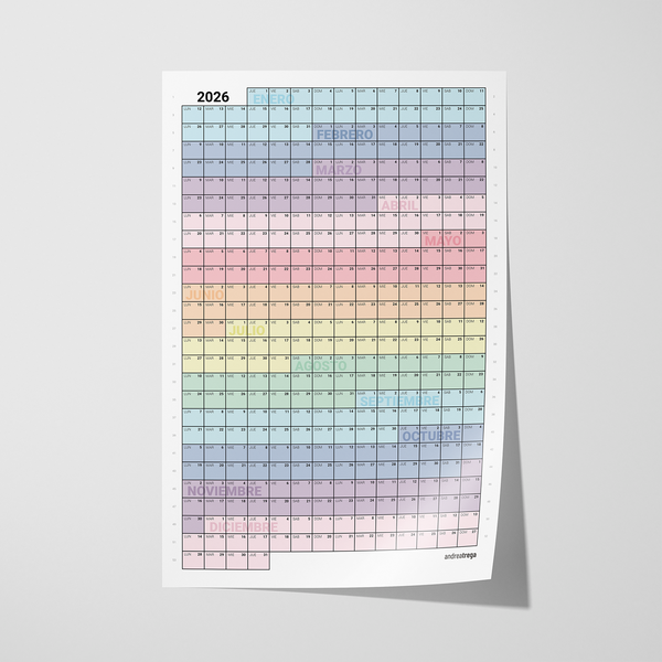 Calendario 2026 Vertical