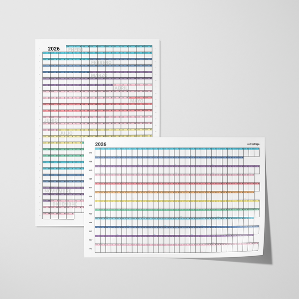 BUNDLE AMBOS CALENDARIOS: HORIZONTAL Y VERTICAL