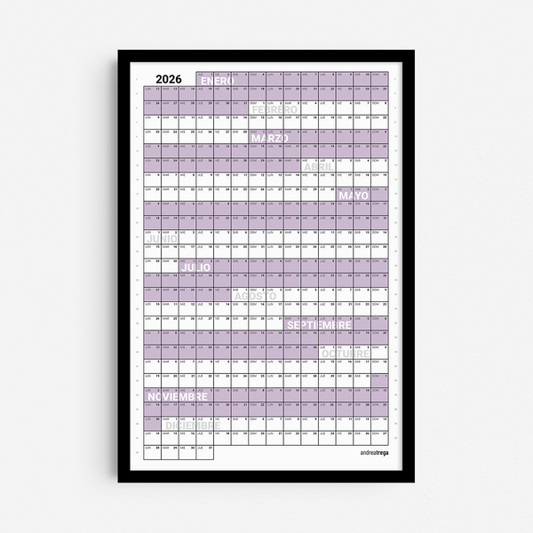 Calendario 2026 Vertical