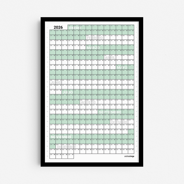 Calendario 2026 Vertical